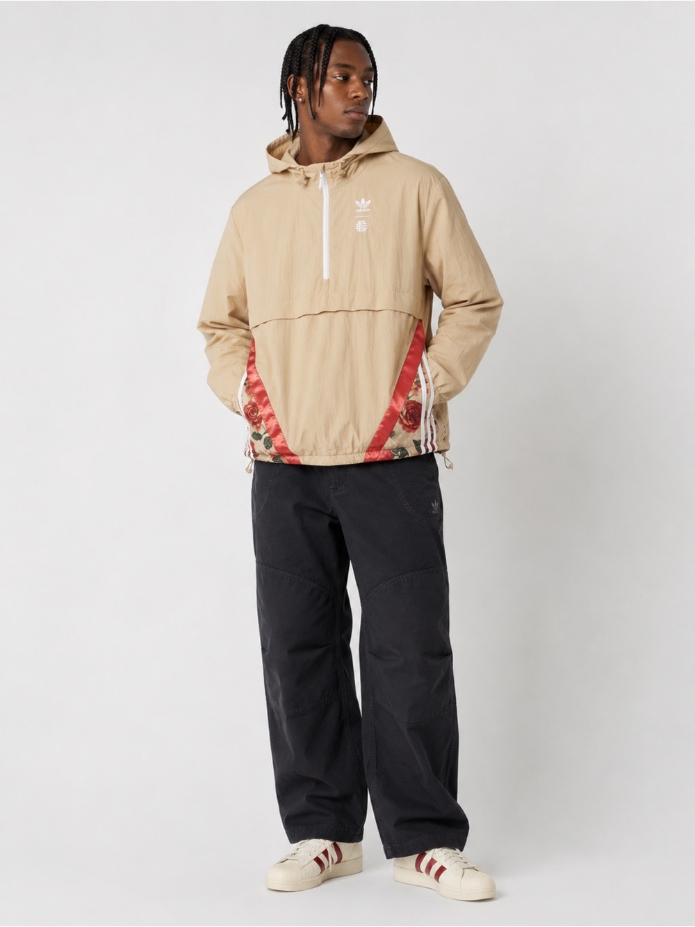 RARE Adidas x Eric Emanuel Floral Anorak Windbreaker Men’s XS